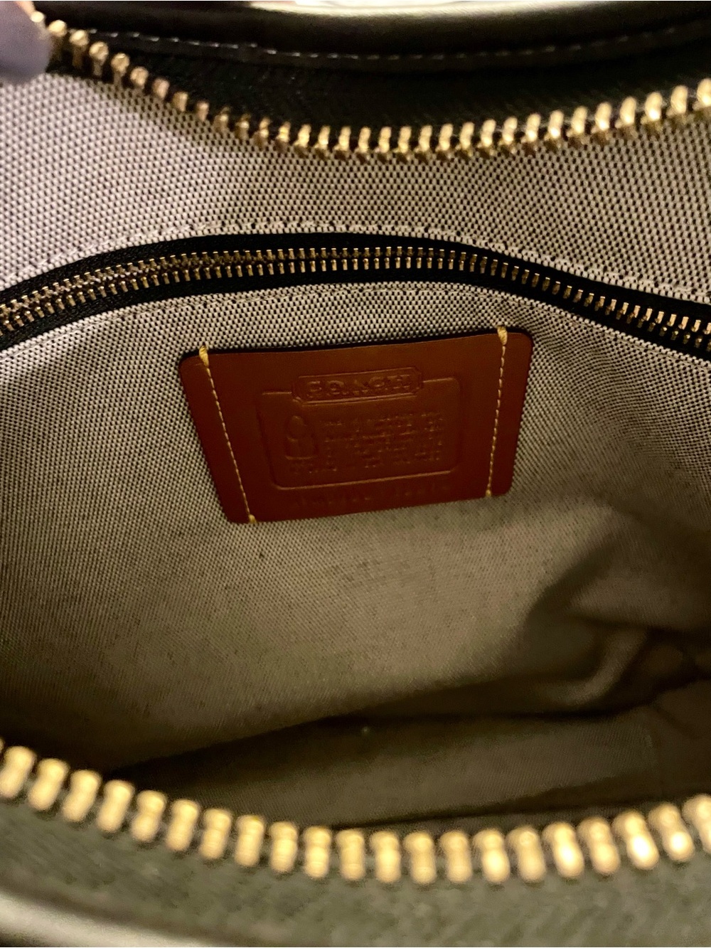 Coach Black Leather Ergo Shoulder Bag 33 with Brass Buckle - Picture 7 of 9